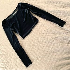 Velvet Crop Top